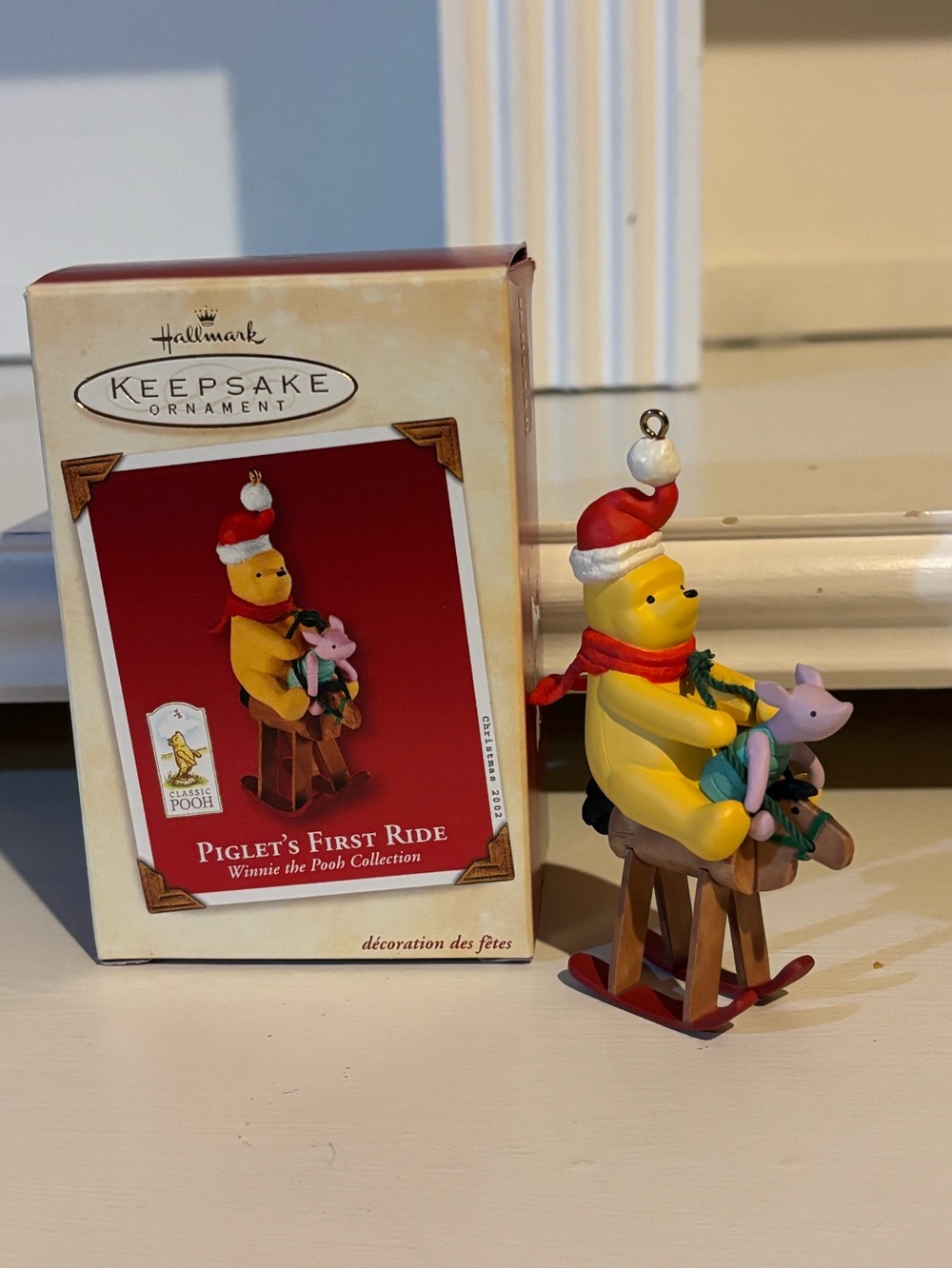 Hallmark Keepsake 2002 Piglet’s First Ride Winnie the Pooh Christmas Ornament